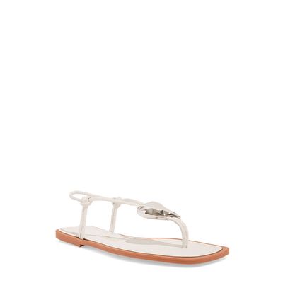 Rasteira Napa Soft Branca Bico Quadrado