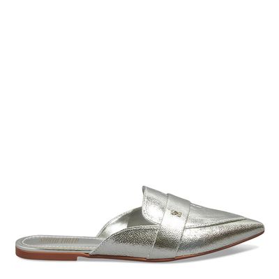 Mule tecido splendore prata
