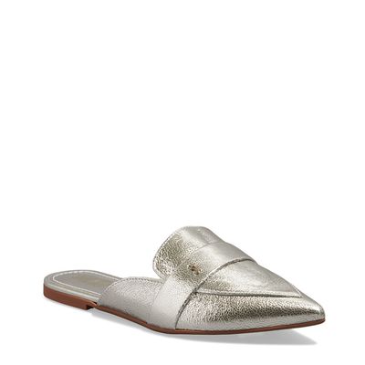 Mule tecido splendore prata