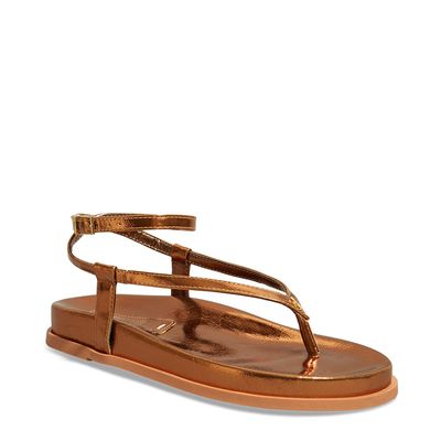Papete crinkle metalizada tiras finas bronze