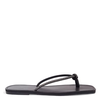 Rasteira Cristal Preto