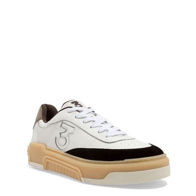 Tênis Masculino Couro Camurça Preto E Branco