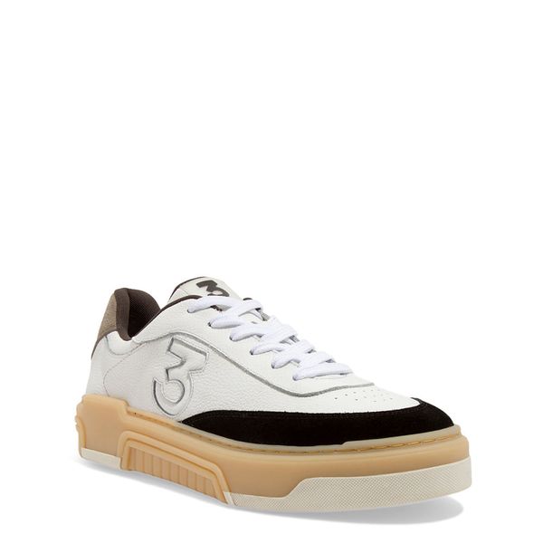 Tênis Masculino Couro Camurça Preto E Branco