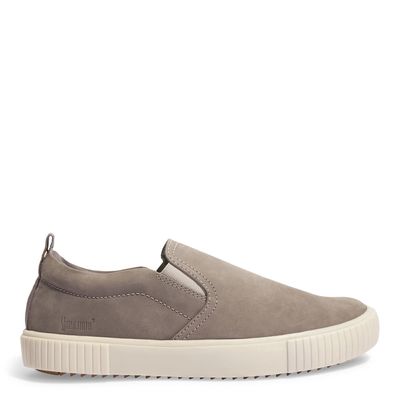 Tênis Slip On Masculino Camurça Cinza