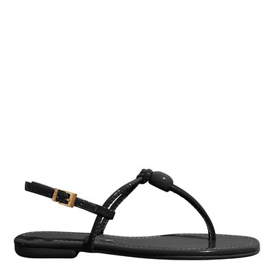 Rasteira Verniz Anzeli Preta