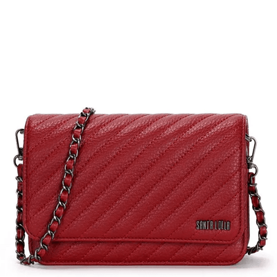 Bolsa Pequena Material Floater Vermelho Cherry Alça Transversal