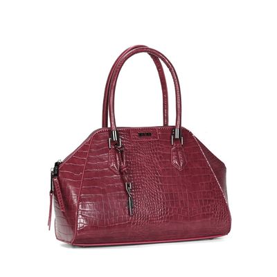 Bolsa Croco Vermelho Ruby Alça Dupla