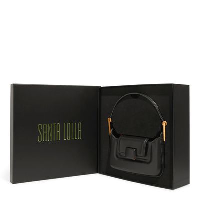 Bolsa Pequena Soft Preta Alça Dupla