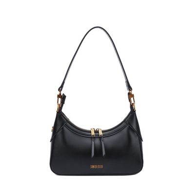 Bolsa Baguete Soft Preta Alça De Ombro