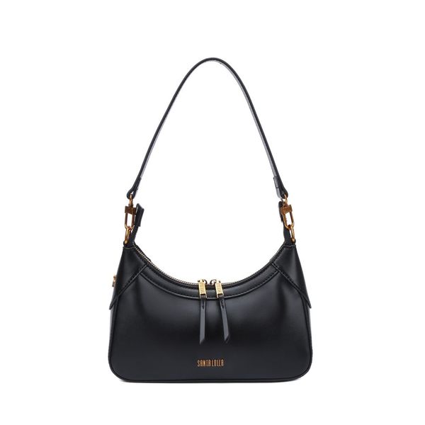 Bolsa Baguete Soft Preta Alça De Ombro