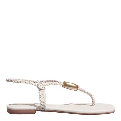 Rasteira Napa Soft Off White
