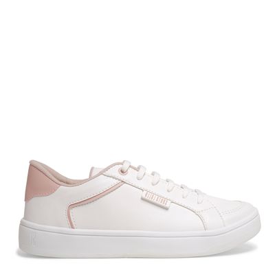Tênis Floater Lux Branco E Rosa