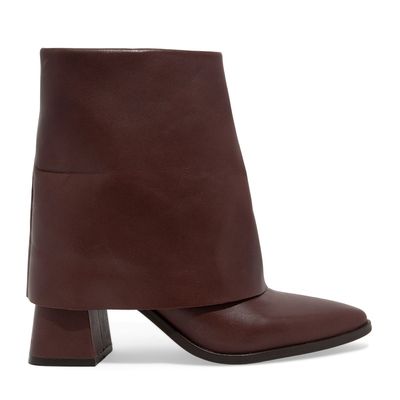 Bota Couro Nobre Soft Marrom Dark Cocoa Salto Grosso Médio