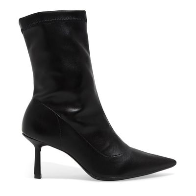 Bota Cano Médio Napa Stretch Preto