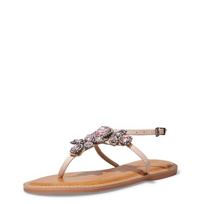 Rasteira napa soft rose