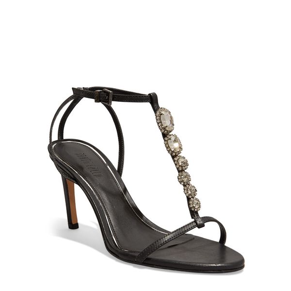 Sandália couro confort preto