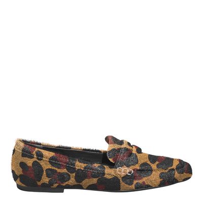 Mocassim Estampa Animal Print Onça