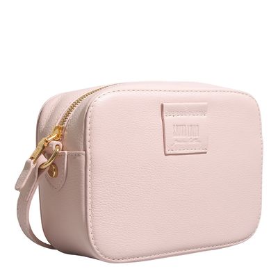 Bolsa Pequena Couro Floater Rosa Alça Transversal