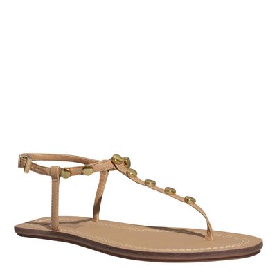 Rasteira Tacha Napa Soft Bege