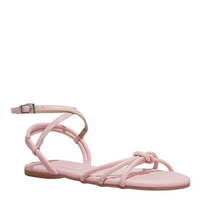 Rasteira Nó Napa Soft Rosa