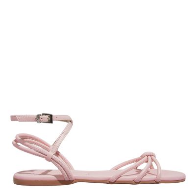 Rasteira Nó Napa Soft Rosa