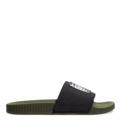 Chinelo Slide Masculino Borracha Verde Militar