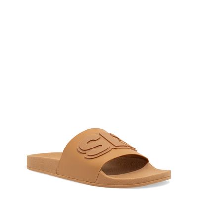 Chinelo Slide Masculino Borracha Bege Egido