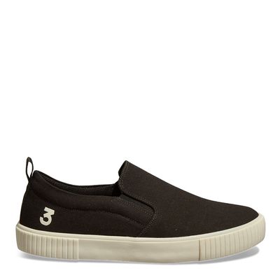 Tênis Slip On Masculino Lona Sol Preto 2