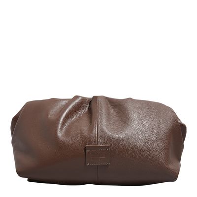 Clutch Grande Couro Floater Marrom Dark
