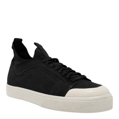 Tênis Masculino Couro Nobuck Preto