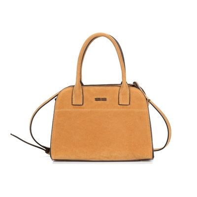 Bolsa P Material Camurça Mostarda