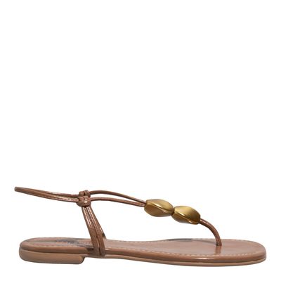 Rasteira Napa Madri Caramel