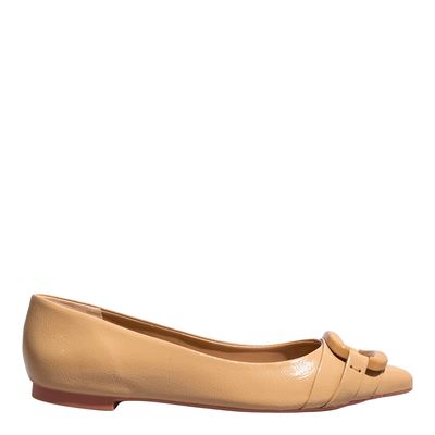 Sapatilha Verniz Show Light Tan