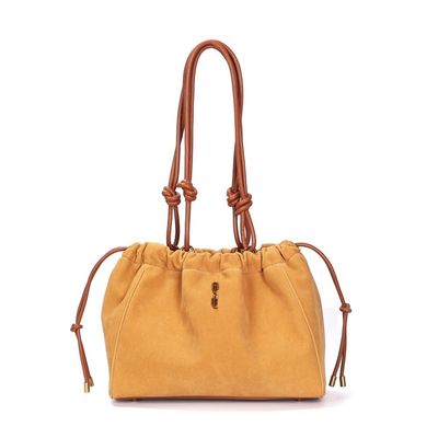 Bolsa M Material Camurça Mostarda