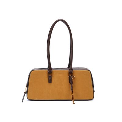 Bolsa M Material Camurça Mostarda