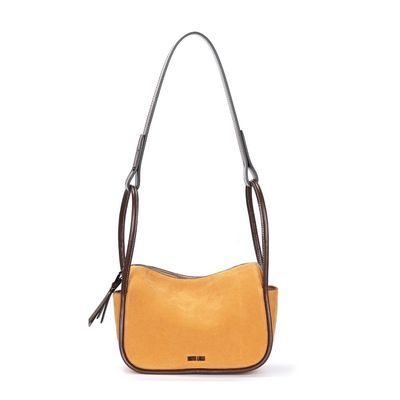Bolsa M Material Camurça Mostarda