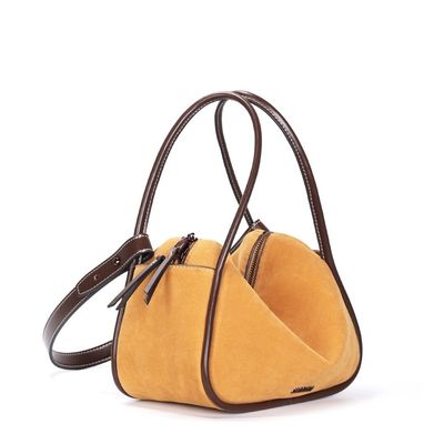 Bolsa M Material Camurça Mostarda