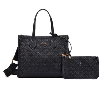 Kit Bolsa Tote Soft E Clutch Preta
