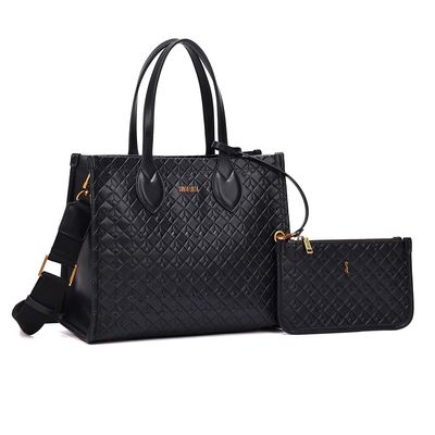 Kit Bolsa Tote Soft E Clutch Preta