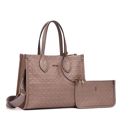 Kit Bolsa Tote Soft E Clutch Cinza