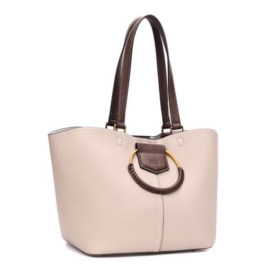 Bolsa Grande Floater Bege Alça Ombro