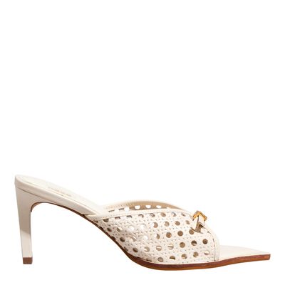 Mule Couro Trisse New Marfim