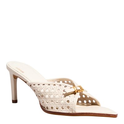 Mule Couro Trisse New Marfim
