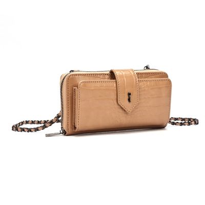 Carteira Material Croco New Sand 2
