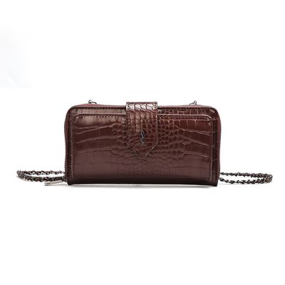 Carteira Material Croco Dark Cocoa 2