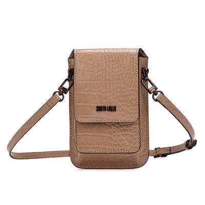 Carteira Material Croco New Sand