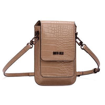 Carteira Material Croco New Sand