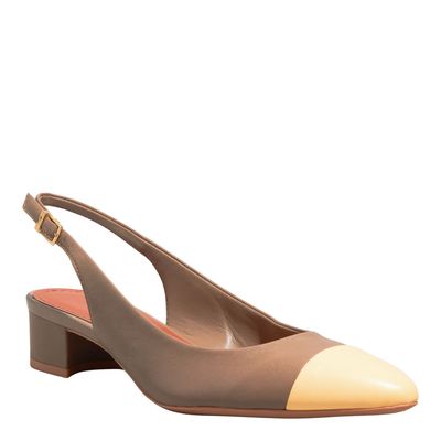 Scarpin Couro Pelica Soft Fog