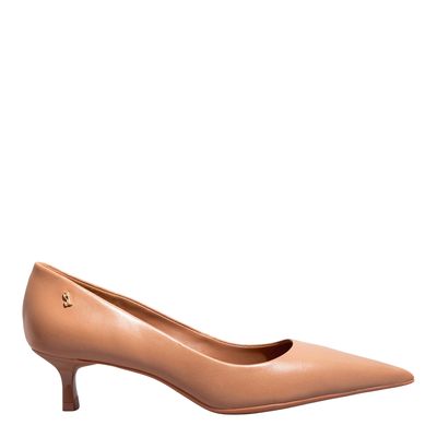 Scarpin Couro Pelica Soft Mocha