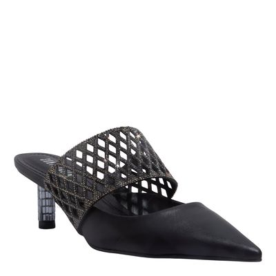 Mule Couro Confort Preto 2